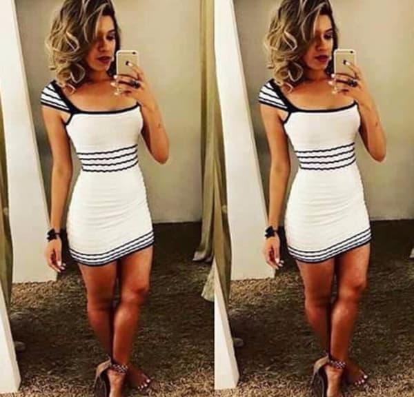 Vestido para o Natal 2025 | Dicas e Modelos 14 vestido para natal curto preto e branco